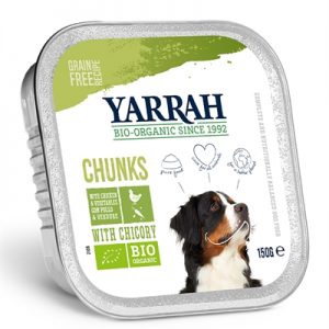 Yarrah dog alu brokjes kip / groente met cichorei in saus graanvrij