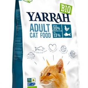 Yarrah cat biologische brokken vis (msc) zonder toegevoegde suikers