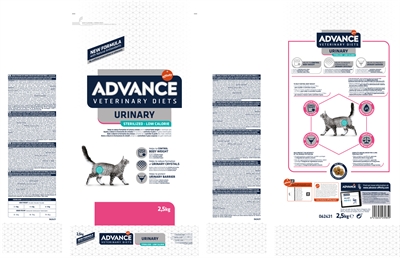 Advance veterinary cat urinary sterilized low calory